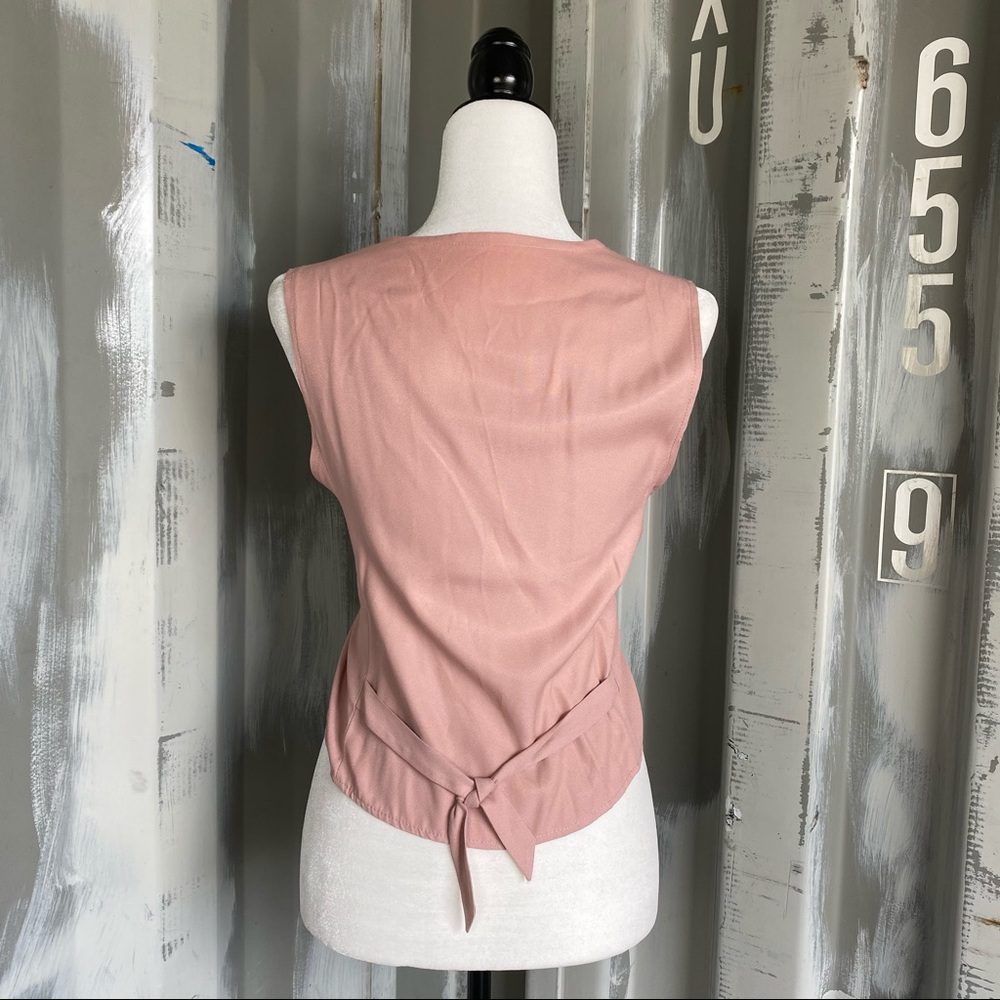 VTG Tribal Vintage Dusky Pink Embroidered Vest & Pants - Picture 12 of 14